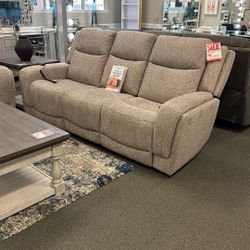 Power Reclining Sofa Set With Massage, Heat, Lumbar ,headrest , And Speakers