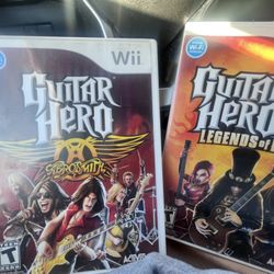 Xbox 360 Guitar Wii, Ps2 And Ps3 Guitar Hero Games 