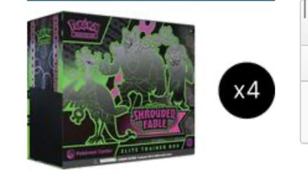 SEALED CASE Shrouded fable Pokemon center etbs case