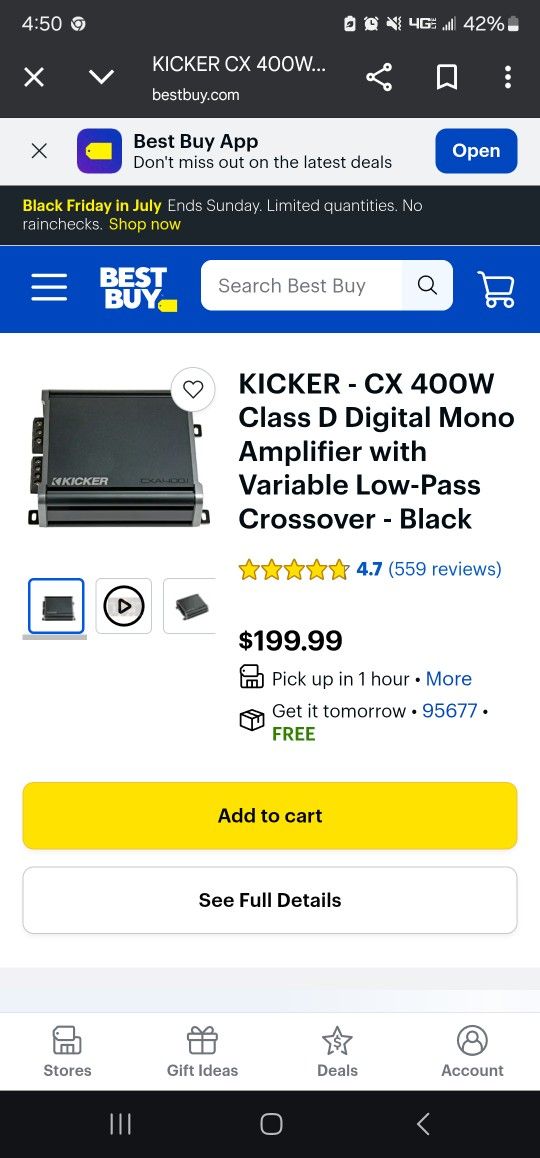 Brand New Kicker Amp 400watts