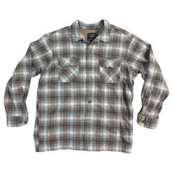 Pendleton The Original Board Shirt Men’s Size Large Plaid Virgin Wool As Is