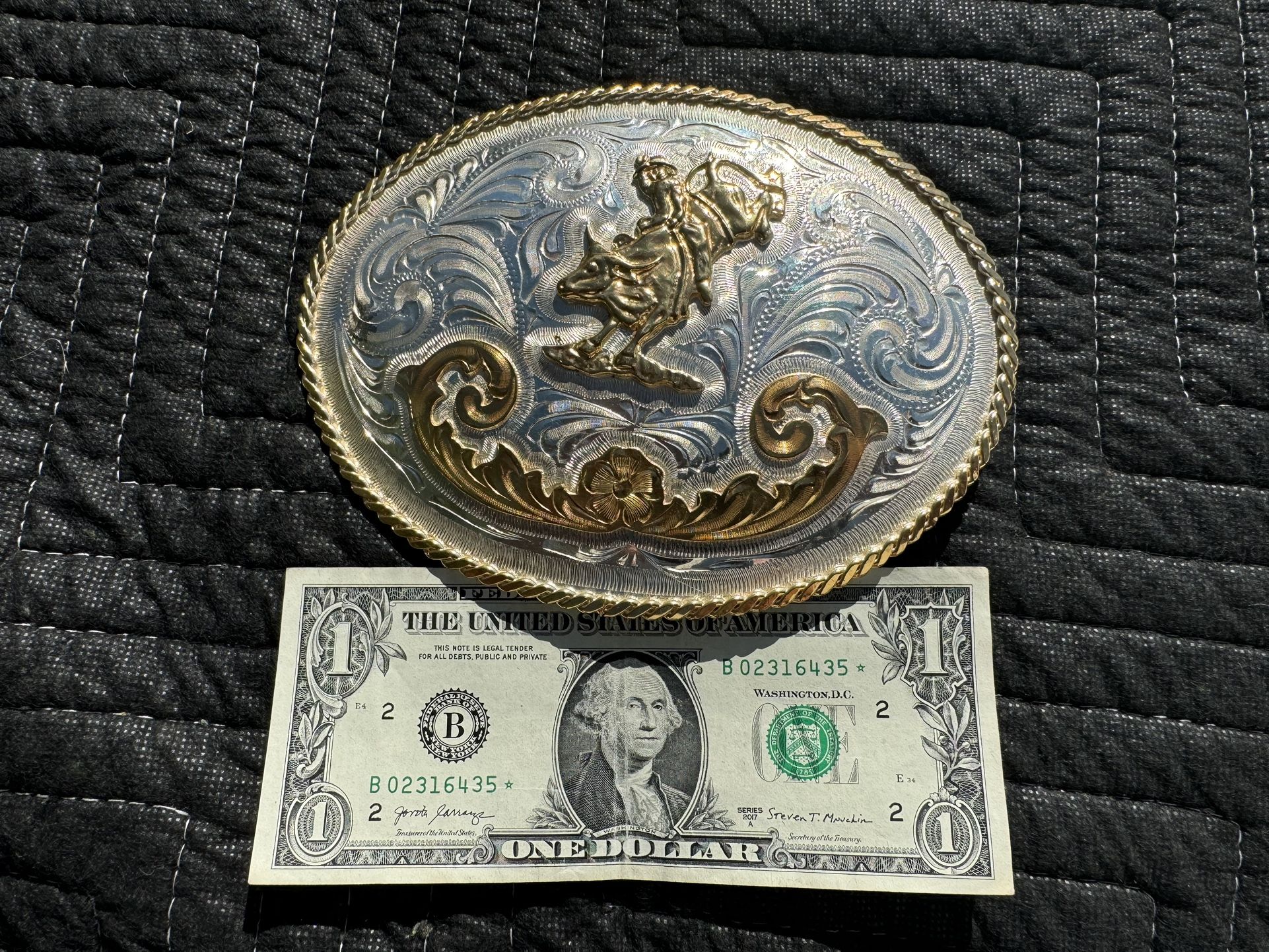 Huge Silver Belt Buckle