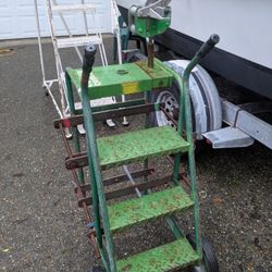 Greenlee Wire Cart With Ladder And Wire Measuring Device