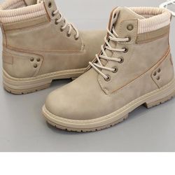 Women's Work Waterproof Hiking Combat Boots,