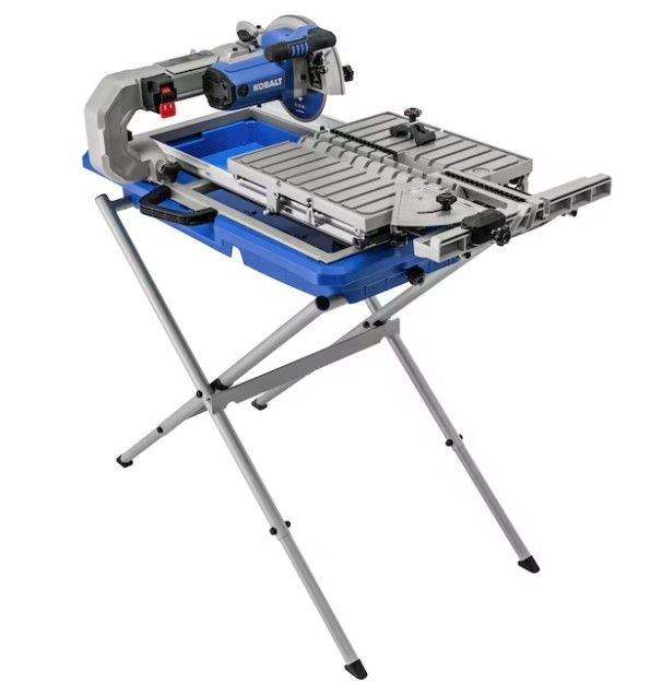 Kobalt Folding Head 9 -Amp 7-in -Blade Sliding Table Tile Saw with Stand