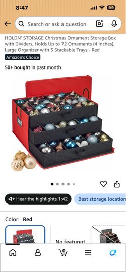 Protect Your Most Cherished Holiday Decorations Box Set of 2-NEW