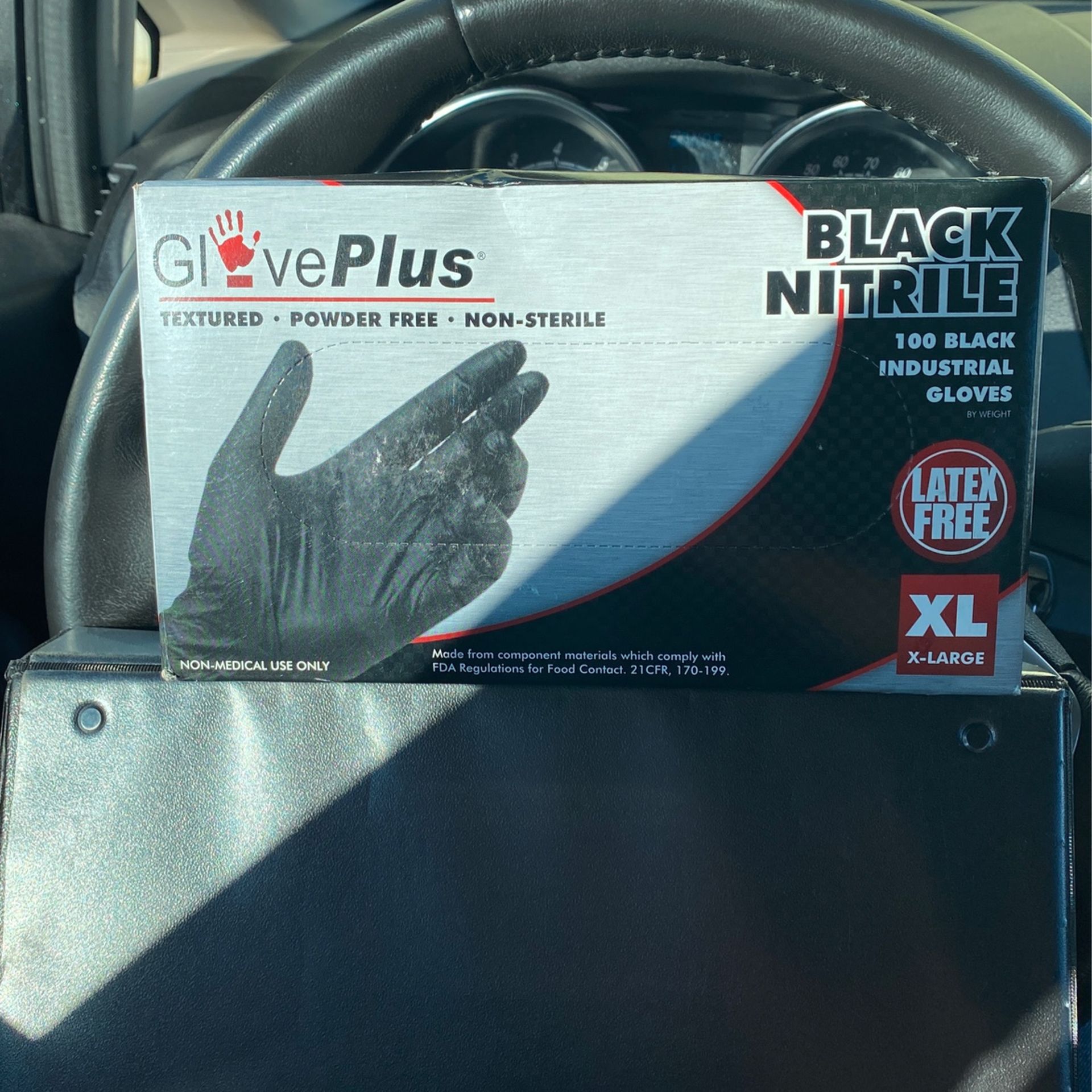 Black Industrial Gloves . Nitrate. 6mil Sold Via Industry Electric LLC