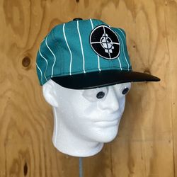 1990 Public Enemy Pinstripe Leather Strap Back 