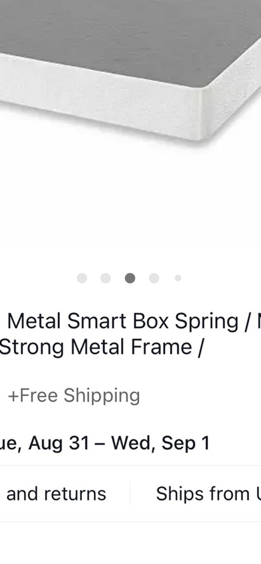ZINUS 9 Inch Metal Smart Box Spring / Mattress Foundation / Strong Metal Frame /