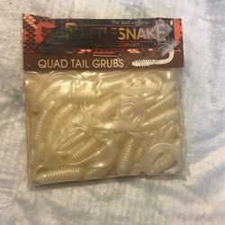 Rattle Snake Quad Tail Grub Lures 