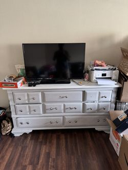 Large Dresser And Tv
