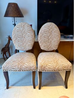 2 Zebra Pier1 Chairs