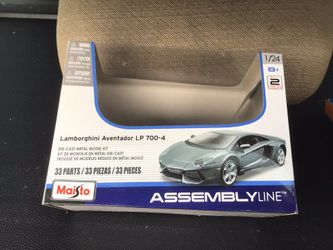 Assembly Line Lamborghini Die Cast Metal Model