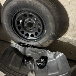 Spare Tire And Hoist 