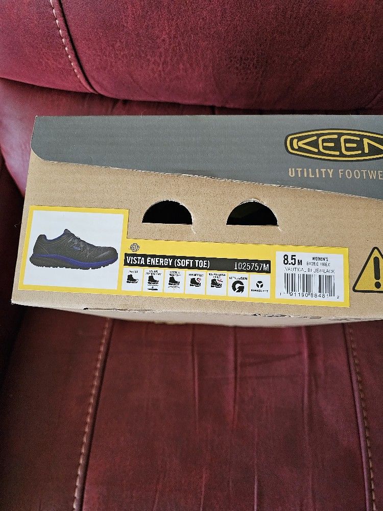 NEW - "KEEN" Utility Footwear - Women's 8.5 M - "VISTA" Energy (Soft Toe) Nautical Blue/Black
