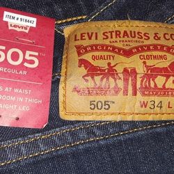 NEW Levi's STRETCH Denim Jeans  34x32 Price Is Firm Cash Only 