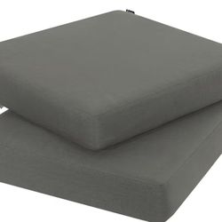 Favoyard Outdoor Chair Cushion 19 x 19 x 3 Inch Rainproof & 3-Year Fade Resistant Patio Furniture Cushions with Removable Cover and Adjustable Ties fo