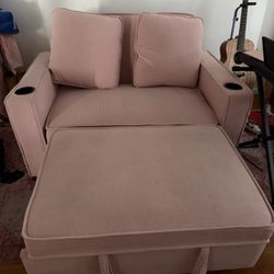 Pink sofa