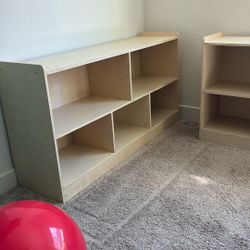 Two Montessori Shelves Brand New 