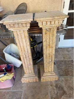 Table, Chairs  & Pedestals