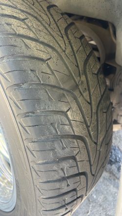 20” chrome rims with tires