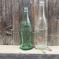 Pepsi Cola And Coca-Cola Antique Glass Bottles