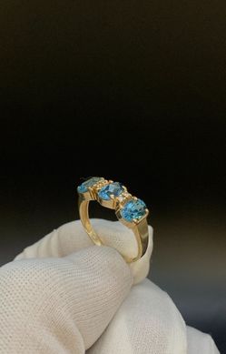 GOLD LADIES STONE RING #35759