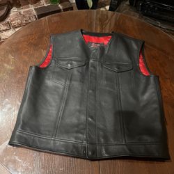 415 Leather Vest 2xl