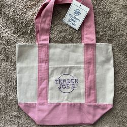 NEW Mini Trader Joes Bag PINK