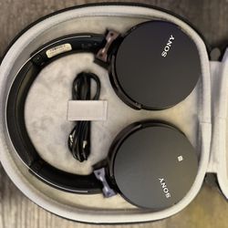 Sony Headphones + Carrying Case (PRICE IS NOT $5)
