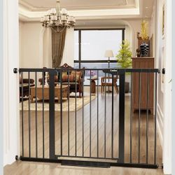 Extra Tall Baby Gate 36” Auto Close Dog Gate for Stairs Doorways Hallways