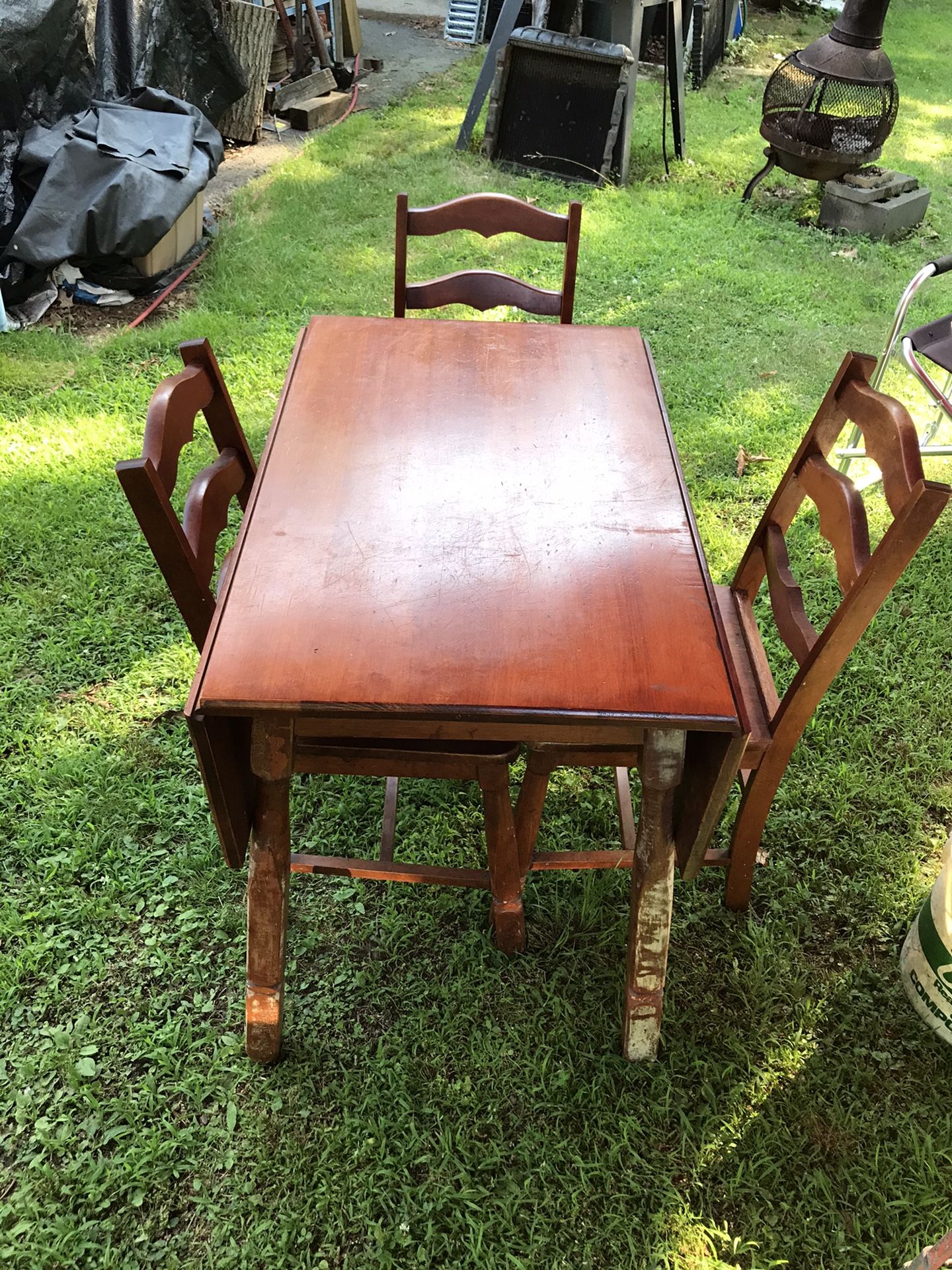 1941 Maple Drop Leaf Table Set $275 Delivery $20
