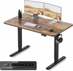 Adjustable wood standing desk