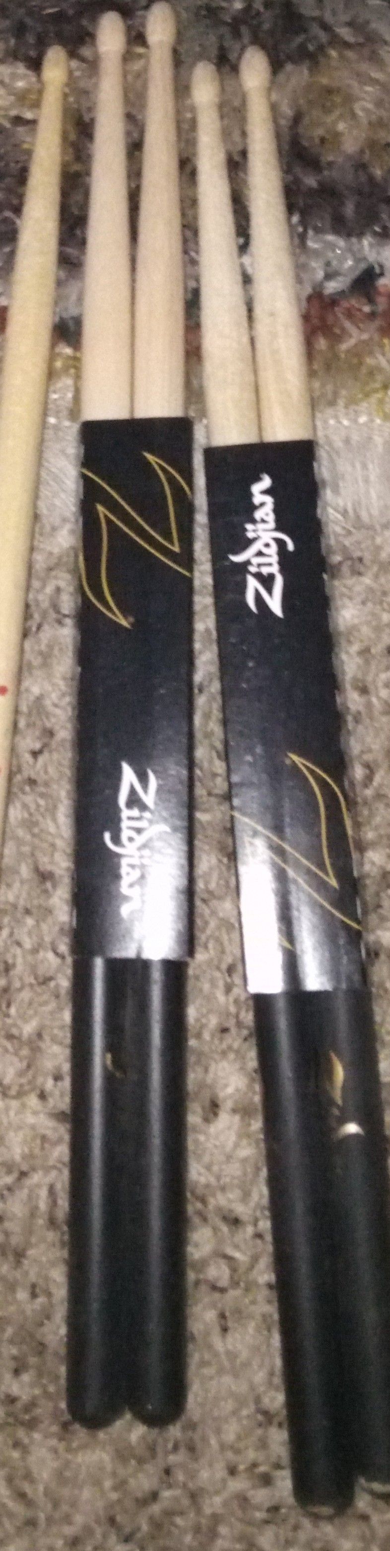 Zildjian 5A Maple Drumsticks (3 Available)