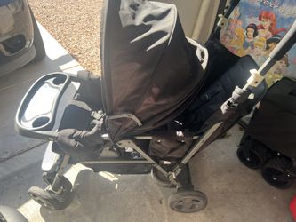 Stroller double universal carseat adapter (black)