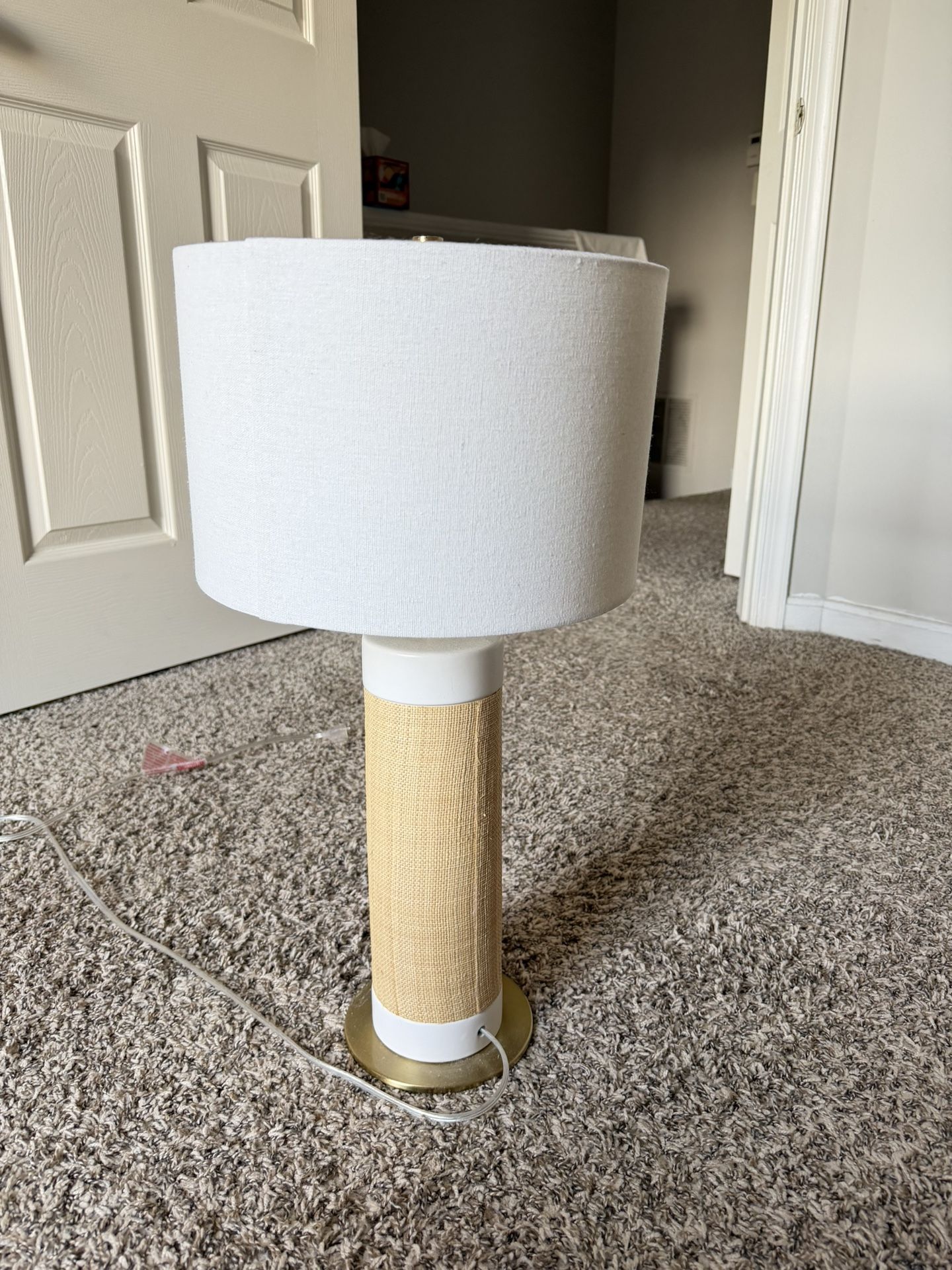 Table Lamp with Fabric Shade