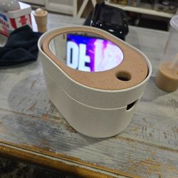 Ikea SAXBORGA Storage box with mirrored lid, plastic cork 9 1/2x6 3/4 " 