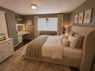 Bed frame with headboard KING- price firm
