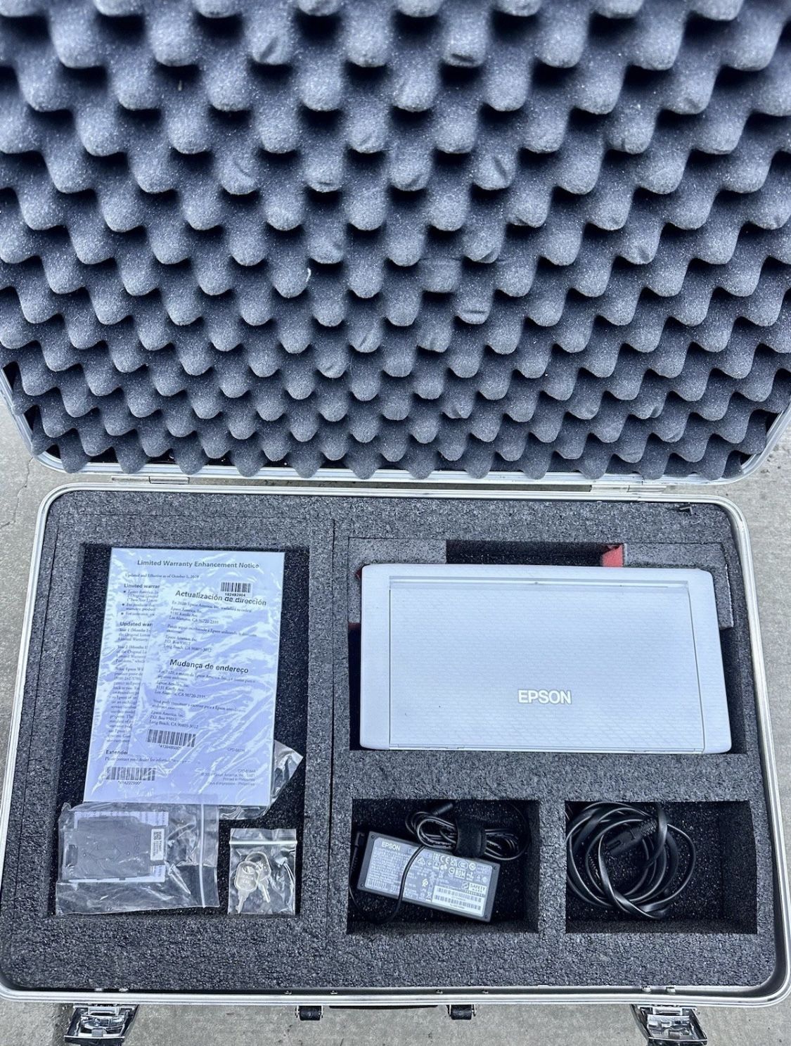 Epson WorkForce EC-C110 Wireless Mobile Color Printer + AeroSeal Case + Cord