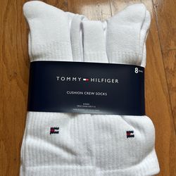 NWT Tommy Hilfiger men’s cushion crew socks 8 pairs
