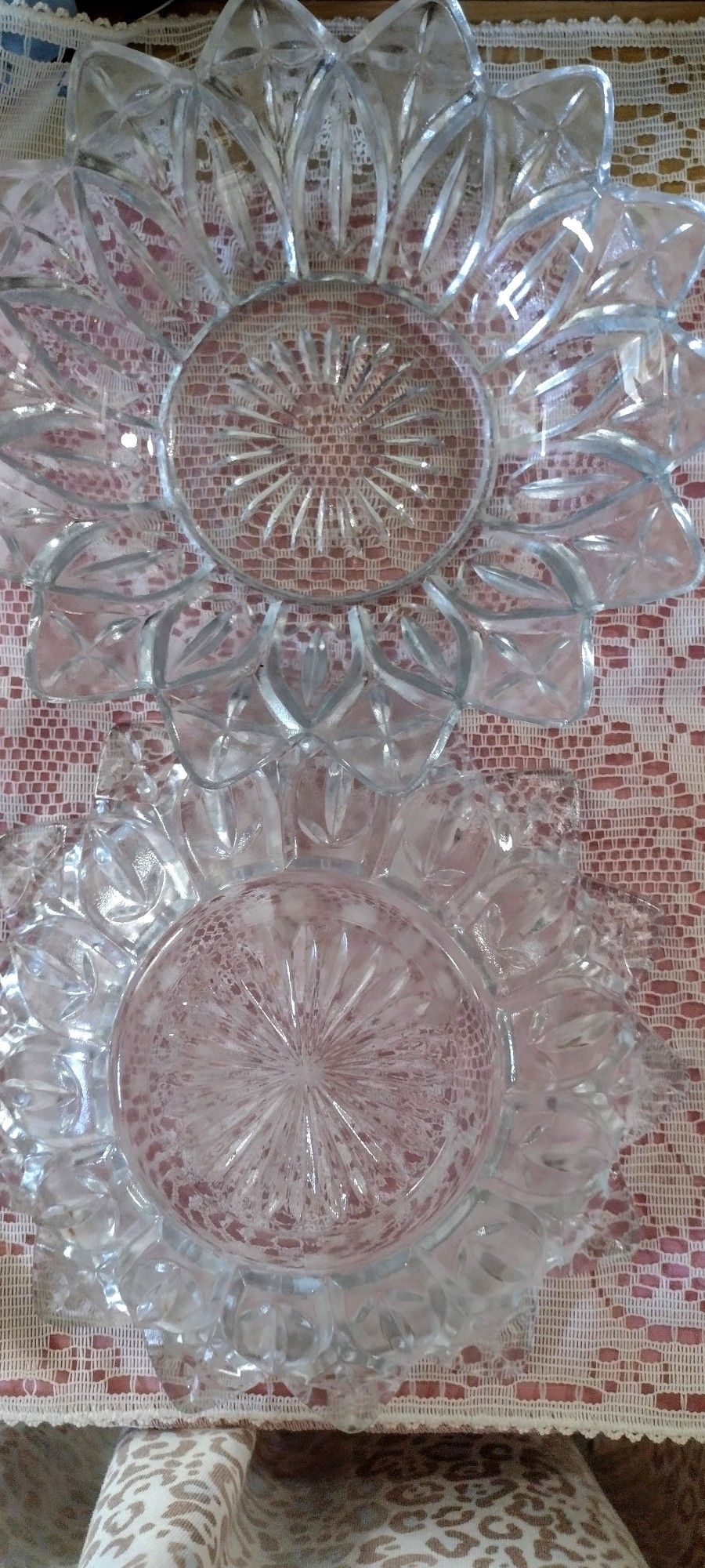 Set Of Petal Glass Bowls