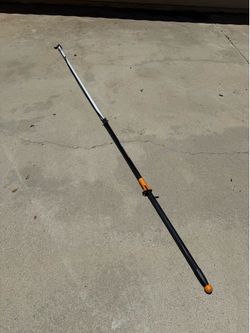 Fiskars 2-in-1 Extendable Tree Pruner and Pole Saw (Extends 7.9 - 12 feet) with Rotating Head, Pruning Stik Model with15-Inch Double-Grind Saw Blade,