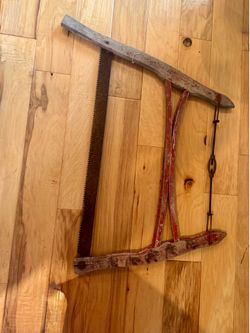 Antique Wooden Bow Saw