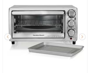 1100-Watt 4-Slice Stainless Steel Toaster Oven