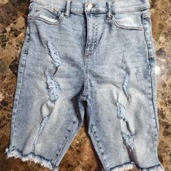 Jean Shorts Long Sz 17