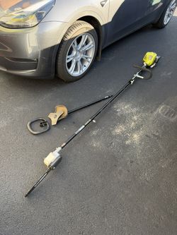 Ryobi Expand It Gas Trimmer and Chainsaw