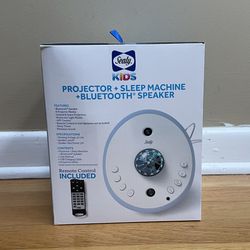 Sealy Kids Sleep Machine - Projector + Sound Machine w/ Bluetooth Speaker