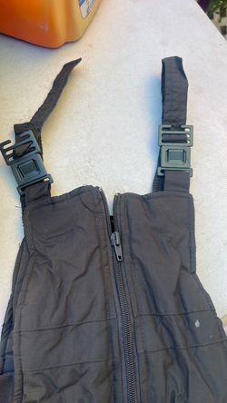 Black Insulated Bib Overalls / Snow Pants
