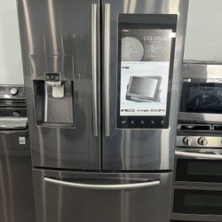 🖤✨ SAMSUNG 3-DOOR SMART REFRIGERATOR – BLACK STAINLESS STEEL! ✨🖤
