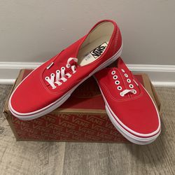 Red Vans Size 12 No Box 